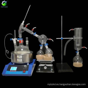 Kit de sistema de destilación de ruta corta para laboratorio High Qualit Lab 2L